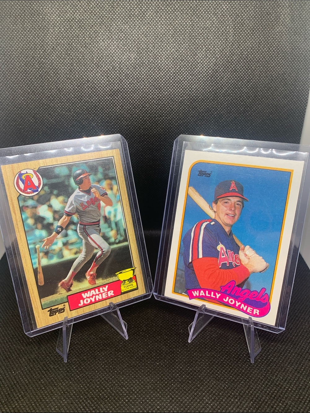 Wally Joyner 1987 Topps All-Star Rookie Card + 1989 Topps Card LA Angels Nice!